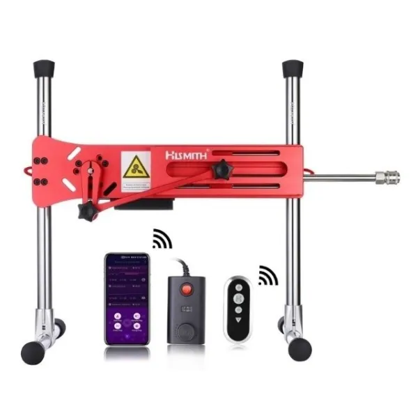Pro 1 Premium Sex Machine 2.0 Smart App Red with Dildo and Remote