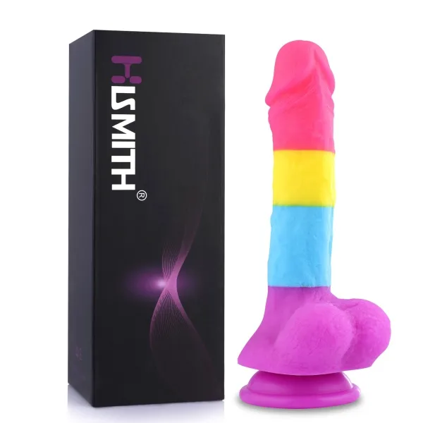 Fantasy Rainbow Sugar Suction Cup Dildo 22 cm